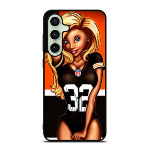 CLEVELAND BROWNS NFL CARTOON GIRL Samsung Galaxy S24 FE Case Cover