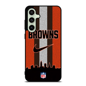 CLEVELAND BROWNS NIKE STRIPE Samsung Galaxy S24 FE Case Cover CLEVELAND BROWNS NIKE STRIPE Samsung Galaxy S24 FE Case Cover