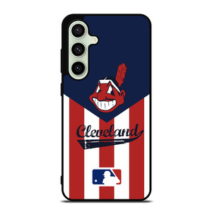 CLEVELAND INDIANS STRIPE LOGO Samsung Galaxy S24 FE Case Cover