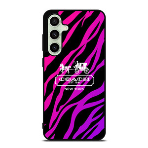 COACH NEW YORK BLACK VIOLET Samsung Galaxy S24 FE Case Cover COACH NEW YORK BLACK VIOLET Samsung Galaxy S24 FE Case Cover