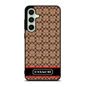 COACH NEW YORK BROWNLOGO PATTERN Samsung Galaxy S24 FE Case Cover