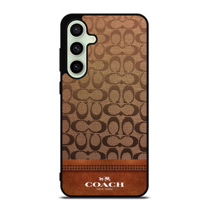 COACH NEW YORK ICON BROWN LOGO Samsung Galaxy S24 FE Case Cover