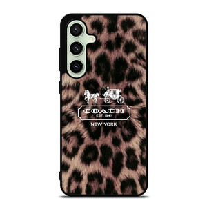 COACH NEW YORK LEOPARD Samsung Galaxy S24 FE Case Cover COACH NEW YORK LEOPARD Samsung Galaxy S24 FE Case Cover