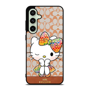 COACH NEW YORK LOGO HELLO KITTY Samsung Galaxy S24 FE Case Cover COACH NEW YORK LOGO HELLO KITTY Samsung Galaxy S24 FE Case Cover