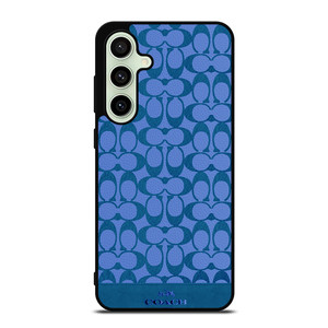 COACH NEW YORK LOGO PATTERN BLUE EMBLEM Samsung Galaxy S24 FE Case Cover