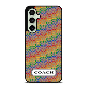COACH NEW YORK LOGO PATTERN COLORFULI CONS Samsung Galaxy S24 FE Case Cover