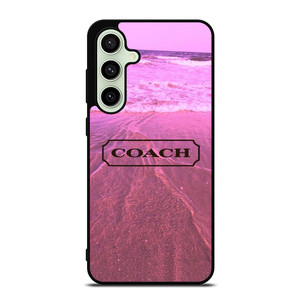 COACH NEW YORK LOGO PINK BEACH Samsung Galaxy S24 FE Case Cover COACH NEW YORK LOGO PINK BEACH Samsung Galaxy S24 FE Case Cover