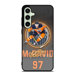 CONNOR MCDAVID EDMONTON OILERS PLAYER Samsung Galaxy S24 FE Case Cover