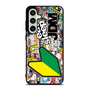 EAT SLEEP JDM STICKER BOMB Samsung Galaxy S24 FE Case Cover EAT SLEEP JDM STICKER BOMB Samsung Galaxy S24 FE Case Cover