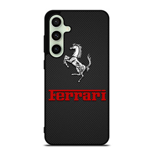 FERRARI HORSE CARBON LOGO Samsung Galaxy S24 FE Case Cover FERRARI HORSE CARBON LOGO Samsung Galaxy S24 FE Case Cover