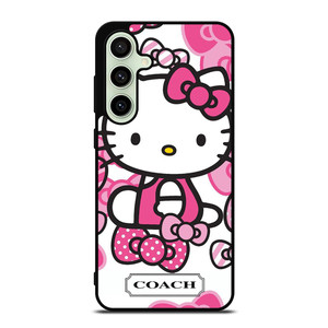 HELLO KITTY COACH NEW YORK PINK Samsung Galaxy S24 FE Case Cover HELLO KITTY COACH NEW YORK PINK Samsung Galaxy S24 FE Case Cover