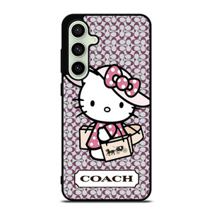 HELLO KITTY X COACH NEW YORK LOGO Samsung Galaxy S24 FE Case Cover HELLO KITTY X COACH NEW YORK LOGO Samsung Galaxy S24 FE Case Cover