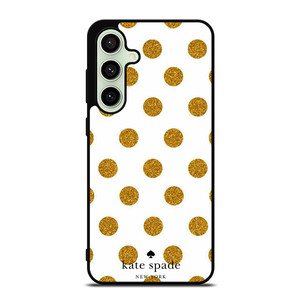 KATE SPADE NEW YORK LOGO GOLDEN POLKADOTS Samsung Galaxy S24 FE Case Cover KATE SPADE NEW YORK LOGO GOLDEN POLKADOTS Samsung Galaxy S24 FE Case Cover