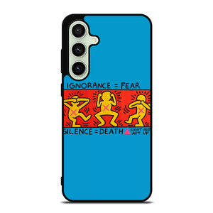 KEITH HARING FIGHT AIDS Samsung Galaxy S24 FE Case Cover KEITH HARING FIGHT AIDS Samsung Galaxy S24 FE Case Cover