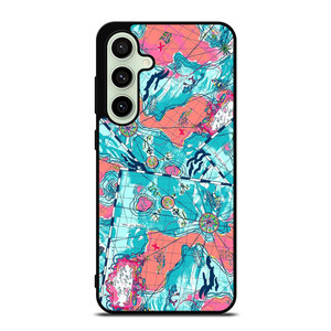 LILLY PULITZER MAP PATTERN Samsung Galaxy S24 FE Case Cover LILLY PULITZER MAP PATTERN Samsung Galaxy S24 FE Case Cover