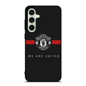 MANCHESTER UNITED BLACK Samsung Galaxy S24 FE Case Cover