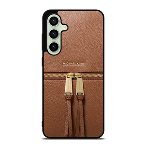 MICHAEL KORS MK LOGO BACKPACK BAG BROWN Samsung Galaxy S24 FE Case Cover