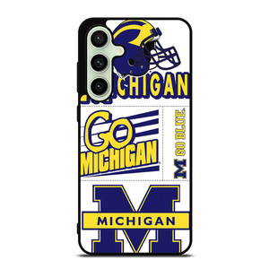 MICHIGAN WOLVERINES STICKER COLLAGE Samsung Galaxy S24 FE Case Cover MICHIGAN WOLVERINES STICKER COLLAGE Samsung Galaxy S24 FE Case Cover