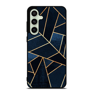 NAVY STONE CERAMIC ABSTRACT Samsung Galaxy S24 FE Case Cover