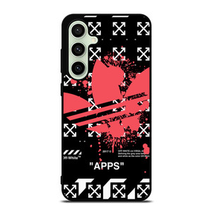 OFF WHITE X ADIDAS RED Samsung Galaxy S24 FE Case Cover