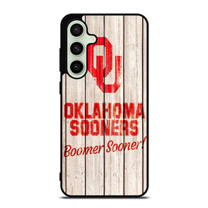 OKLAHOMA SOONERS WOODEN LOGO Samsung Galaxy S24 FE Case Cover