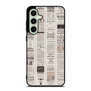 OLD NEWSPAPER PATTERN Samsung Galaxy S24 FE Case Cover