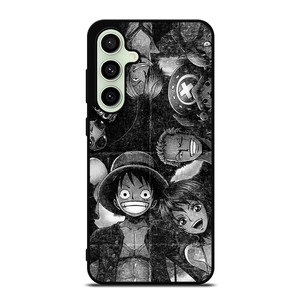ONE PIECE BLACK WHITE GRUNGE ALL Samsung Galaxy S24 FE Case Cover