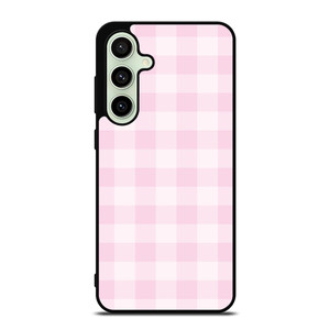 PINK PLAID PATTERN Samsung Galaxy S24 FE Case Cover PINK PLAID PATTERN Samsung Galaxy S24 FE Case Cover