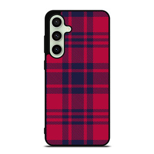 RED BLUE TARTAN PLAID PATTERN Samsung Galaxy S24 FE Case Cover RED BLUE TARTAN PLAID PATTERN Samsung Galaxy S24 FE Case Cover