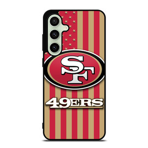 SAN FRANCISCO 49ERS AMERICAN FLAG Samsung Galaxy S24 FE Case Cover