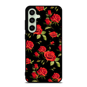 SEAMLESS RED ROSE PATTERN Samsung Galaxy S24 FE Case Cover SEAMLESS RED ROSE PATTERN Samsung Galaxy S24 FE Case Cover