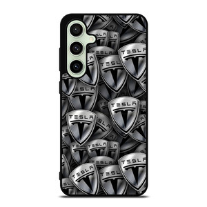 TESLA METAL LOGO COLLAGE Samsung Galaxy S24 FE Case Cover TESLA METAL LOGO COLLAGE Samsung Galaxy S24 FE Case Cover
