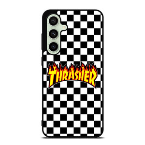 THRASHER CHECKERBOARD Samsung Galaxy S24 FE Case Cover THRASHER CHECKERBOARD Samsung Galaxy S24 FE Case Cover