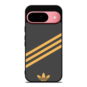 ADIDAS ORIGINALS STRIPES BLACK ORANGE Google Pixel 9 Case Cover