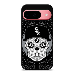 CHICAGO WHITE SOX LOGO SKULL ART Google Pixel 9 Case Cover