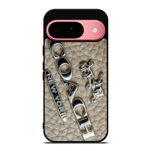 COACH NEW YORK LOGO ON LEATHER Google Pixel 9 Case Cover COACH NEW YORK LOGO ON LEATHER Google Pixel 9 Case Cover