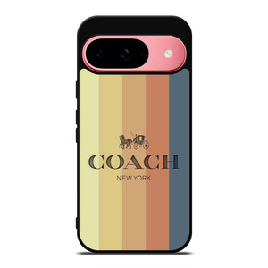 COACH NEW YORK LOGO STRIPES Google Pixel 9 Case Cover COACH NEW YORK LOGO STRIPES Google Pixel 9 Case Cover