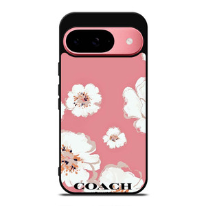 COACH NEW YORK PINK FLOWER Google Pixel 9 Case Cover COACH NEW YORK PINK FLOWER Google Pixel 9 Case Cover