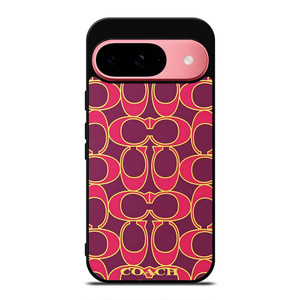 COACH NEW YORK PINK GOLD Google Pixel 9 Case Cover COACH NEW YORK PINK GOLD Google Pixel 9 Case Cover