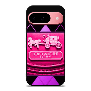 COACH NEW YORK PURPLE PINK LOGO Google Pixel 9 Case Cover
