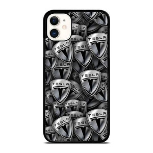 TESLA METAL LOGO COLLAGE iPhone 11 Case Cover