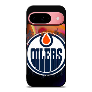 EDMONTON OILERS FIRE LOGO Google Pixel 9 Case Cover