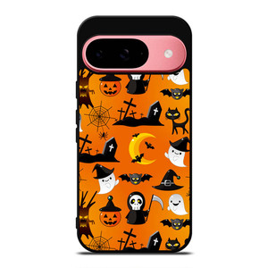 HAPPY HALLOWEEN CARTOON PATERN Google Pixel 9 Case Cover