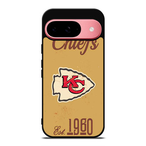KANSAS CITY CHIEFS RUSTY LOGO Google Pixel 9 Case Cover