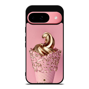 KATE SPADE NEW YORK LOGO GOLDEN ICE CREAM Google Pixel 9 Case Cover KATE SPADE NEW YORK LOGO GOLDEN ICE CREAM Google Pixel 9 Case Cover
