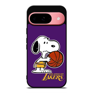LA LAKERS BASKETBALL SNOOPY Google Pixel 9 Case Cover LA LAKERS BASKETBALL SNOOPY Google Pixel 9 Case Cover