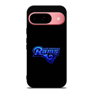 LOS ANGELES RAMS NEON BLUE LOGO Google Pixel 9 Case Cover LOS ANGELES RAMS NEON BLUE LOGO Google Pixel 9 Case Cover