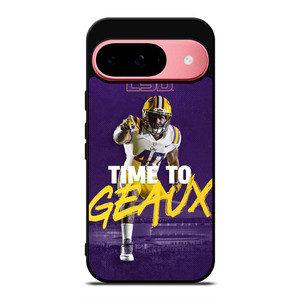 LSU TIGERS TIME TO GEAUX Google Pixel 9 Case Cover LSU TIGERS TIME TO GEAUX Google Pixel 9 Case Cover