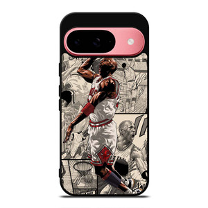 MICHAEL JORDAN COMIC ART Google Pixel 9 Case Cover MICHAEL JORDAN COMIC ART Google Pixel 9 Case Cover