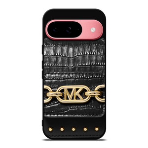 MICHAEL KORS MK LOGO BLACK LEATHER HAND BAG Google Pixel 9 Case Cover MICHAEL KORS MK LOGO BLACK LEATHER HAND BAG Google Pixel 9 Case Cover